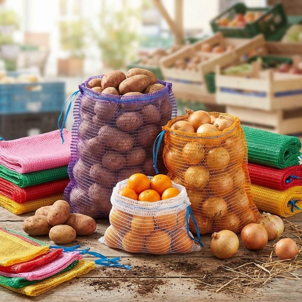 Сетчатый мешок с ручкой